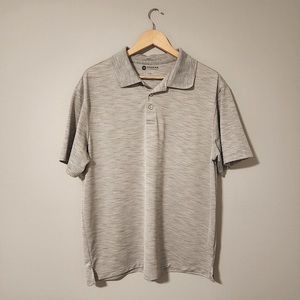 NWOT Haggar Mens Gray Polo Size Large